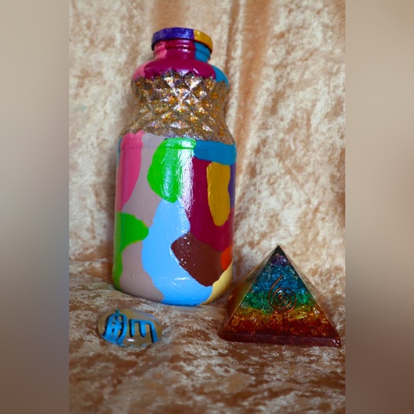 Hand Crafted Cosmic Consciousness Gypsy Jar Psychedelic - Picture 6 of 6